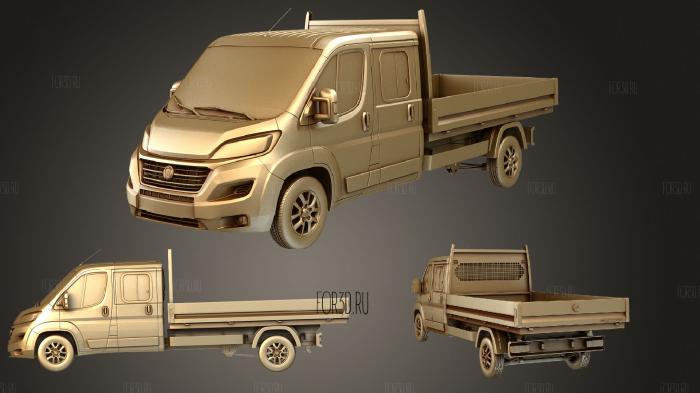 Fiat Ducato Crew Cab Truck 2016 3d stl модель для ЧПУ