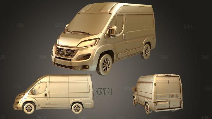 Fiat ducato van l1h2 2022 stl model for CNC