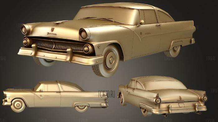 Ford Crown Victoria 1955 stl model for CNC