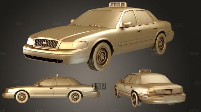 Ford Crown Victoria Taxi 2005 stl model for CNC