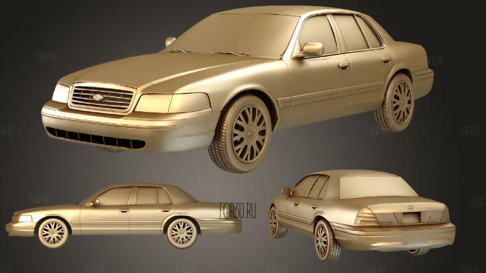 Ford Crown Victoria 2005 3d stl модель для ЧПУ