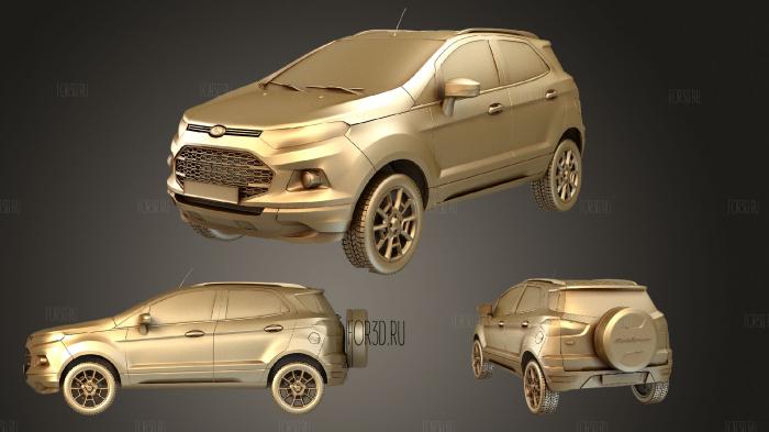 Ford EcoSport 2014 hipoly 3d stl модель для ЧПУ