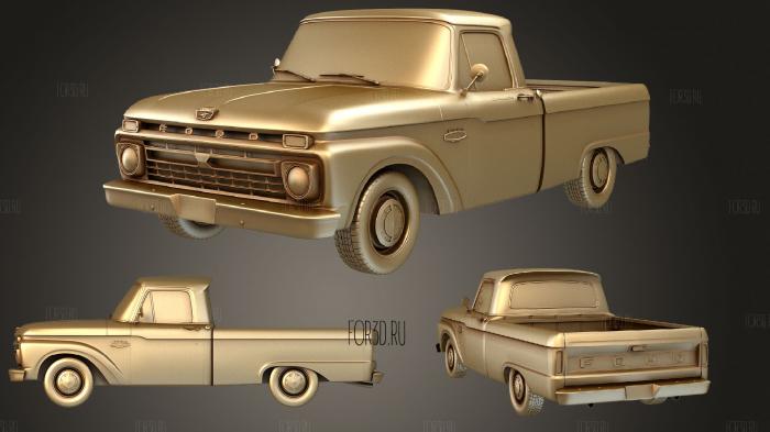 Ford F (Mk4) 100 1966 3d stl модель для ЧПУ