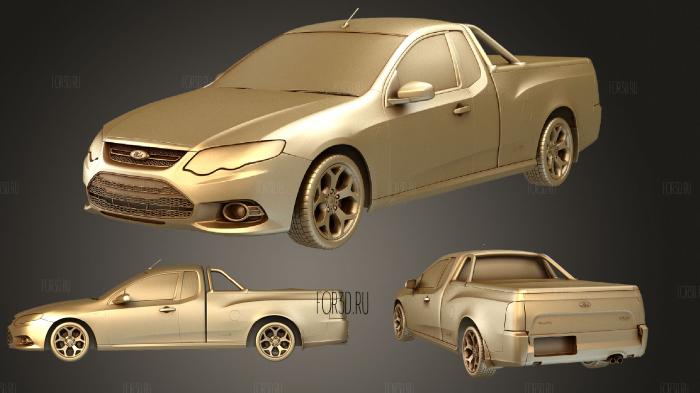 Ford Falcon (Mk7) (FG) UTE XR6 2011 3d stl модель для ЧПУ