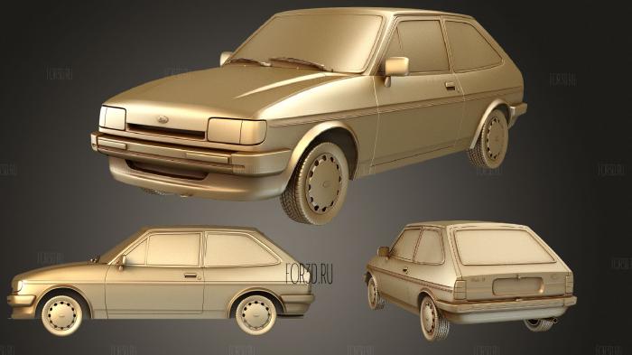 Ford Fiesta (Mk2) 3door 1983 3d stl модель для ЧПУ