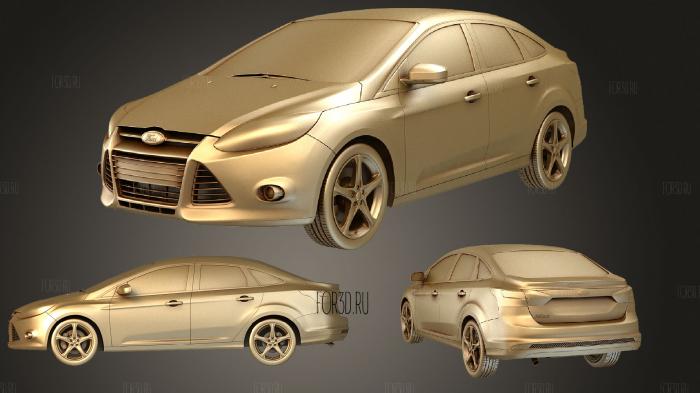 Ford Focus Седан 2012 3d stl модель для ЧПУ