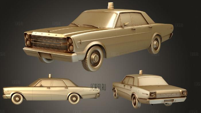 Ford Galaxie (Mk3) 500 sedan Police 1966