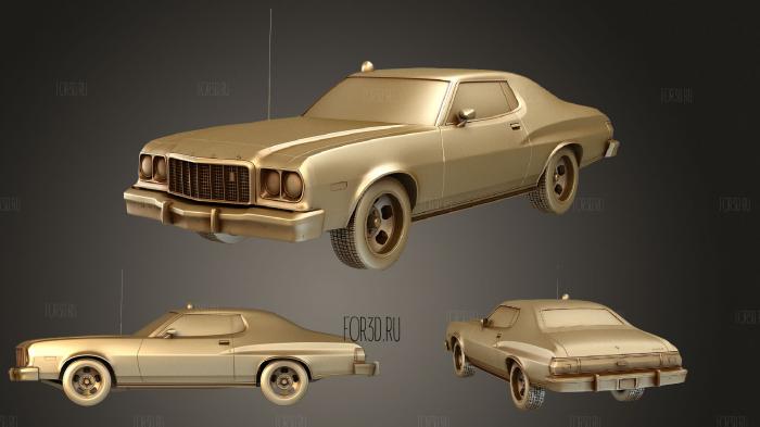 Ford Gran Torino 1975 комплект 3d stl модель для ЧПУ