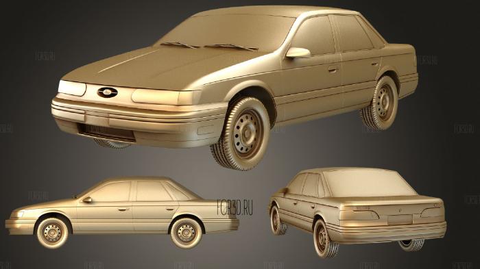 Ford Taurus (Mk2) 1992 stl model for CNC