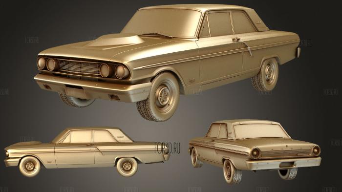 Ford Fairlane Thunderbolt 1964 3d stl модель для ЧПУ