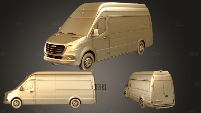 Freightliner sprinter panel van l3h3 rwd 2019 stl model for CNC