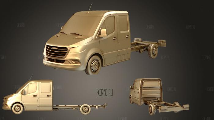 Freigthliner Sprinter Crew Cab L3 RWD 2019 stl model for CNC