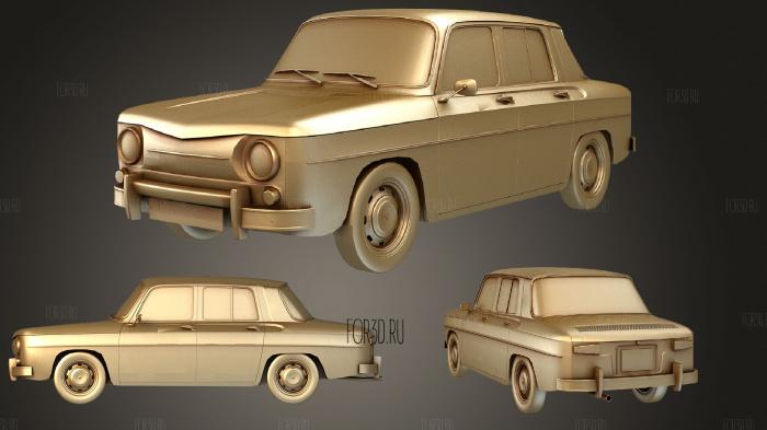 Универсальный европейский автомобиль 60-х годов 3d stl модель для ЧПУ