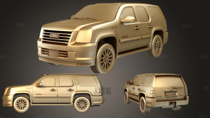 Gmc yukon hybrid 2013 stl model for CNC