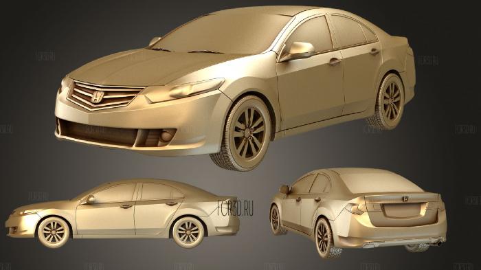 Honda Accord sedan 2009 stl model for CNC