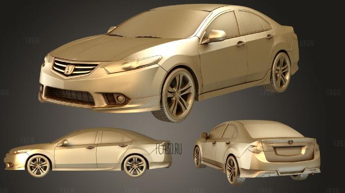 Honda Accord Sedan TypeS 2011 stl model for CNC
