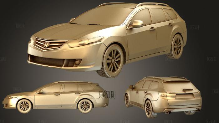 Honda Accord Tourer 2009 stl model for CNC