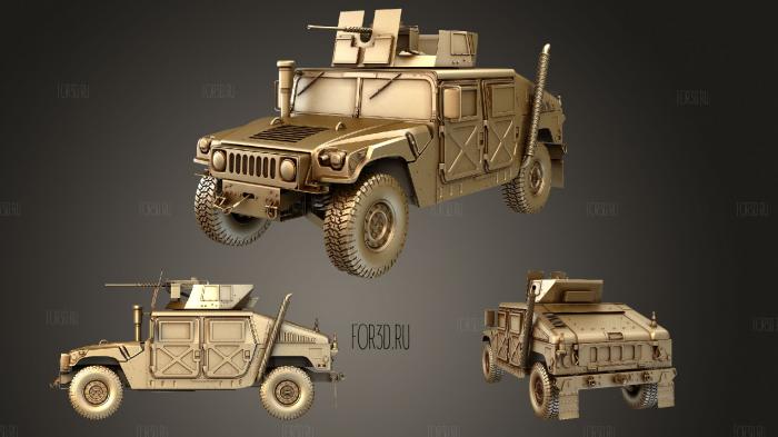 Hummer Military Vechicle stl model for CNC