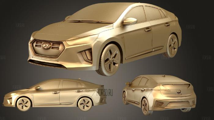 Hyundai Ioniq (Mk1f) (AE) hybrid HQinterior 2019 3d stl модель для ЧПУ