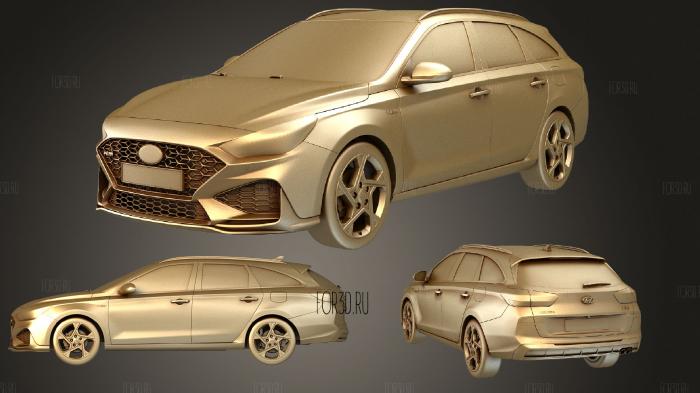 Hyundai i30 Wagon N line 2020 stl model for CNC