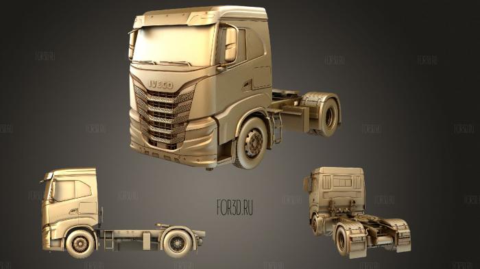 Iveco X Way Tractor Truck 2020 stl model for CNC
