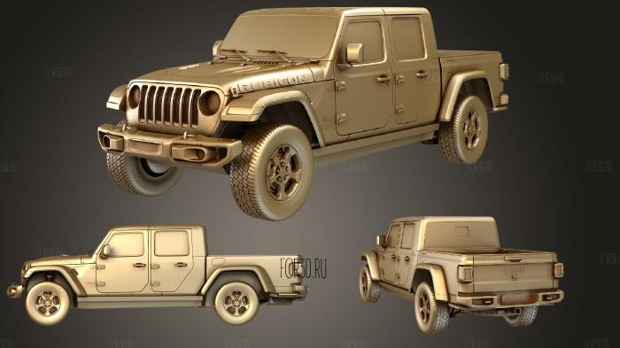 Jeep Gladiator (Mk2) (JT) Rubicon 2020 stl model for CNC