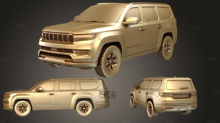 Jeep Grand Wagoneer 2022 stl model for CNC