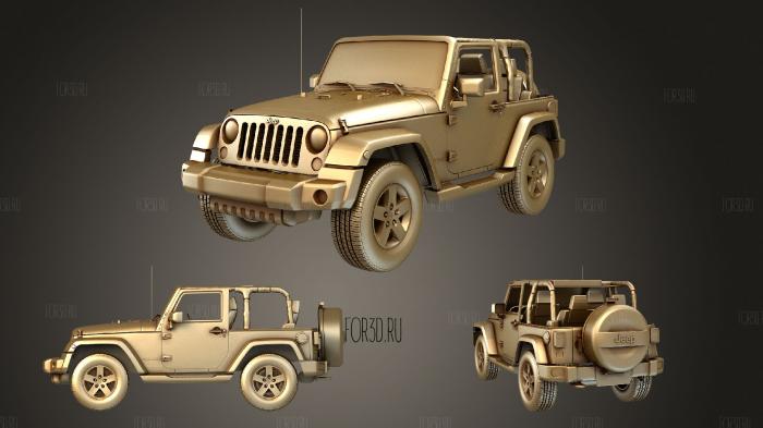 Jeep Wrangler Горный 2012 3d stl модель для ЧПУ