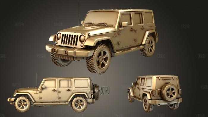 Jeep Wrangler Unlimited Chief JK 2017 3d stl модель для ЧПУ