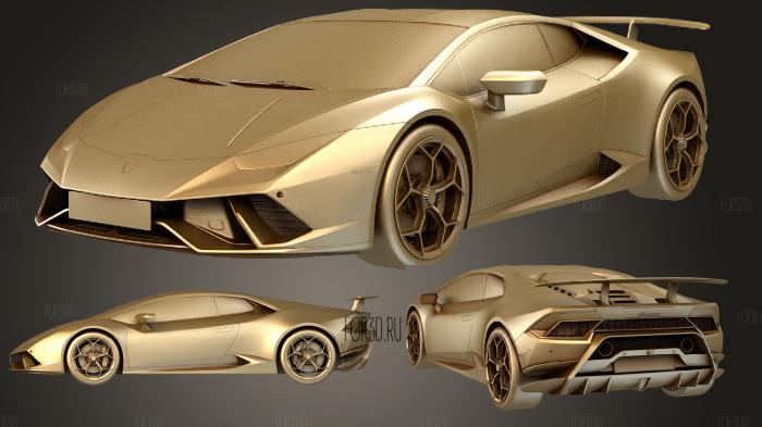 Lamborghini hurcan performante 2018 stl model for CNC