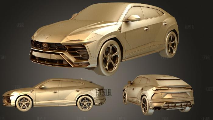 Lamborghini Urus 2019 3d stl модель для ЧПУ