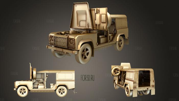 Land Rover Defender 3D stl model for CNC