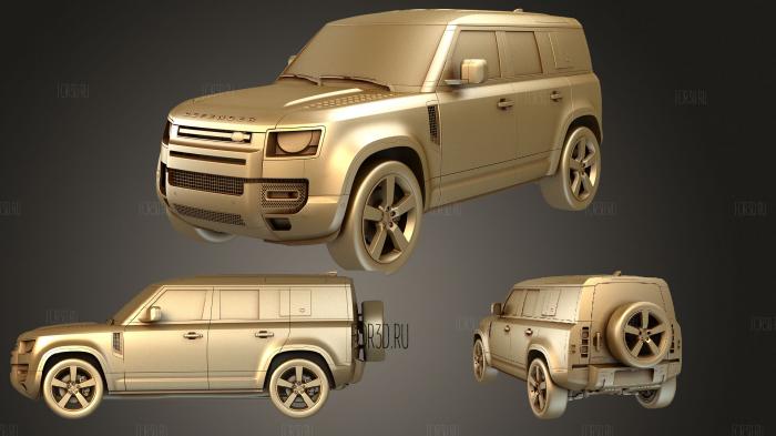 Land Rover Defender 110 2020 stl model for CNC