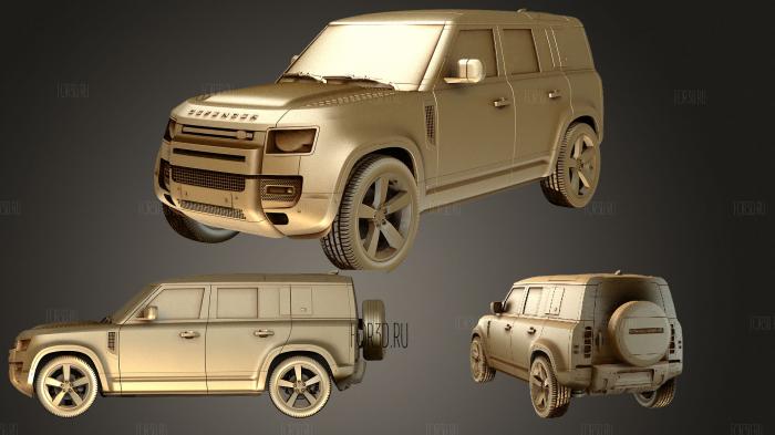 Land Rover Defender 2020 stl model for CNC