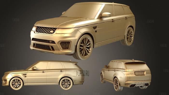 Land Rover Range Rover Sport SVR 2015 set stl model for CNC