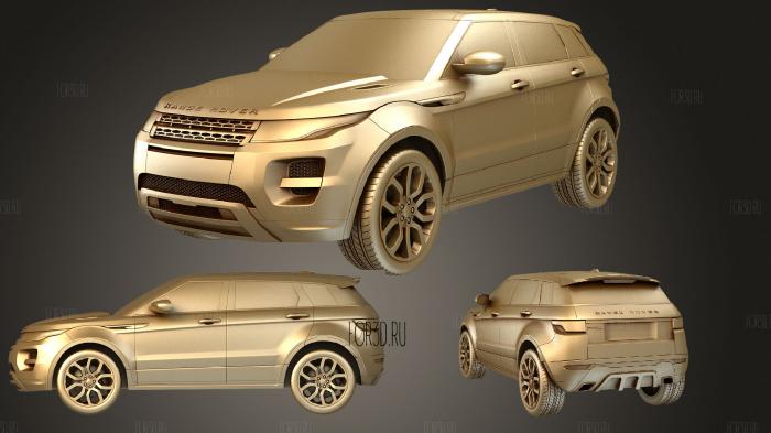 Land Rover Range Rover Evoque 5door 2012 stl model for CNC