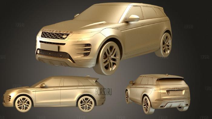 Land Rover Evoque 2020 R Dynamic stl model for CNC