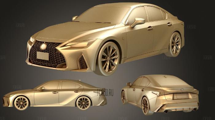 Lexus is f sport 2021 stl model for CNC
