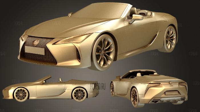 Lexus lc 500 convertible 2021 stl model for CNC