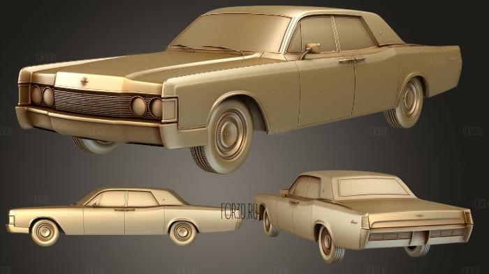 Lincoln Continental (Mk4) sedan 1968 3d stl модель для ЧПУ