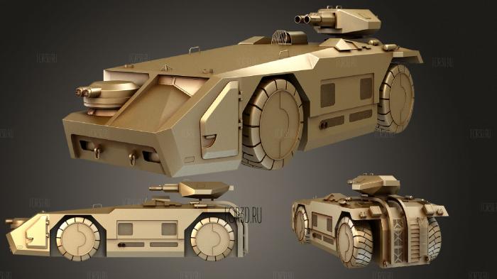 M577 Armored Personel Carrier APC stl model for CNC