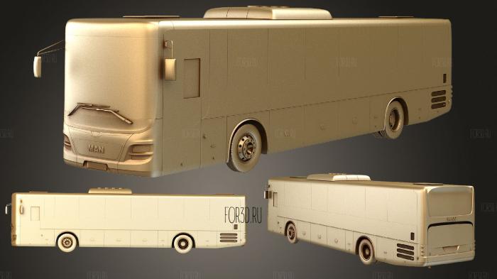 MAN Lions Intercity Bus HQinterior 2015 stl model for CNC