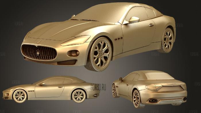 Maserati GranCabrio 2011 stl model for CNC