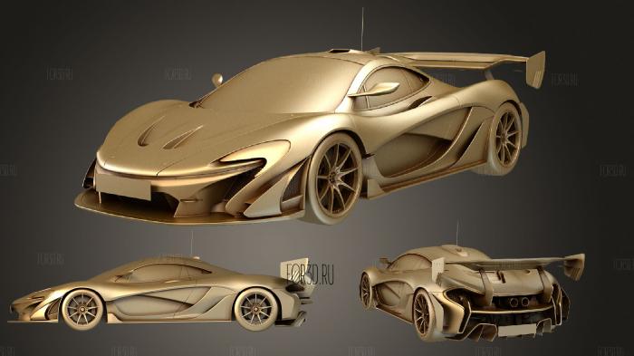 McLaren P1 GTR Senna 2019 stl model for CNC