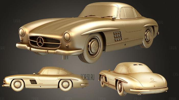 Mercedes Benz 300SL Coupe Limited Edition stl model for CNC