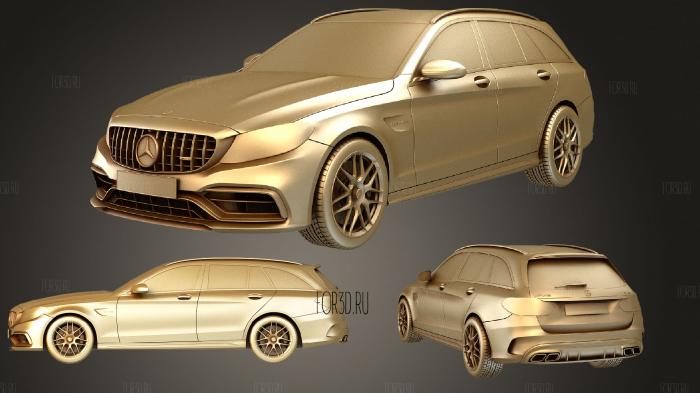 Mercedes Benz C63 estate 3d stl модель для ЧПУ