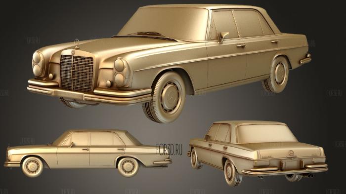 Mercedes Benz 280 (W108) SEL 1972 3d stl модель для ЧПУ