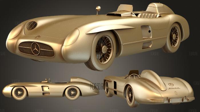 Mercedes Benz 300 SLR (W196S) 1955 3d stl модель для ЧПУ