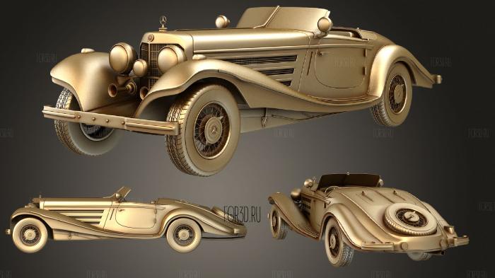 Mercedes Benz 540K (W29) Special Roadster 1936 stl model for CNC