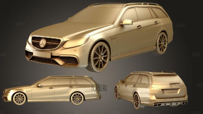 Mercedes Benz E63 AMG Estate 2014 3d stl модель для ЧПУ